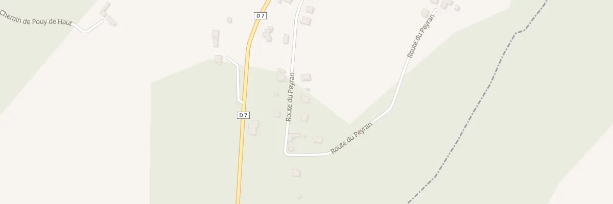 Plan de Rte de Peyran à Saint-Geours-d’Auribat