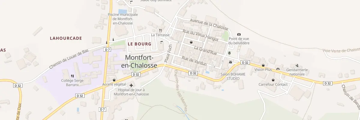 Plan du 14 Rue de Verdun à Montfort-en-Chalosse
