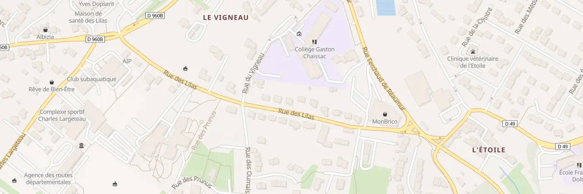 Plan du 13 Rue des lilas à Pouzauges
