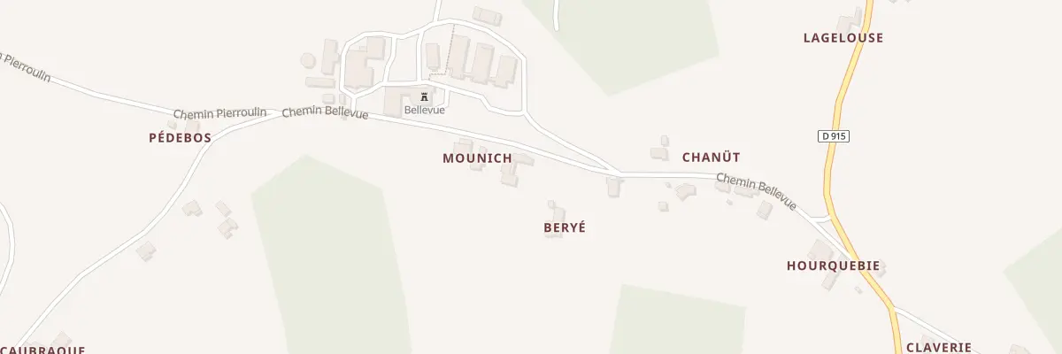 Plan du 306 Che Bellevue à Baigts-de-Béarn