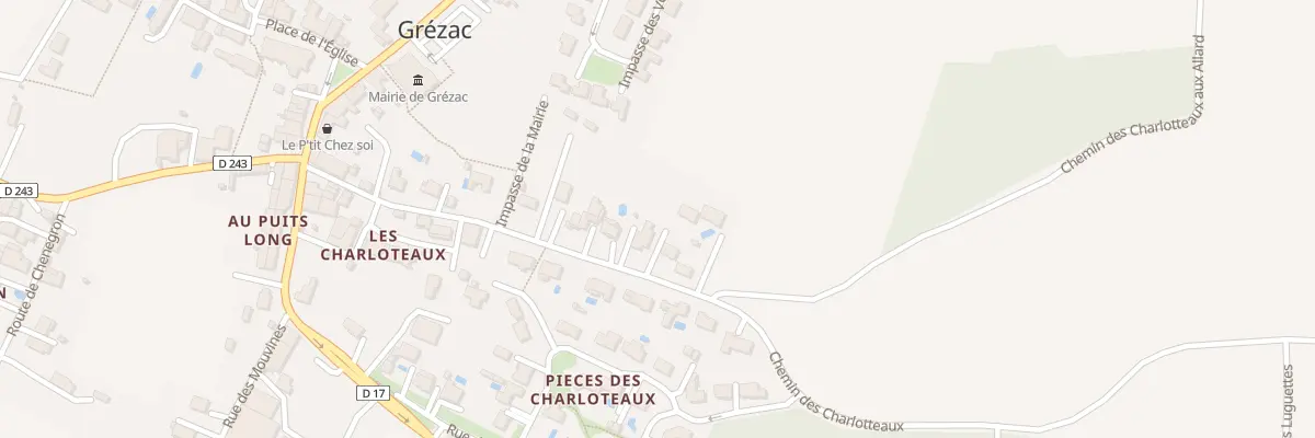 Plan du 23 Rue des Charloteaux à Grézac
