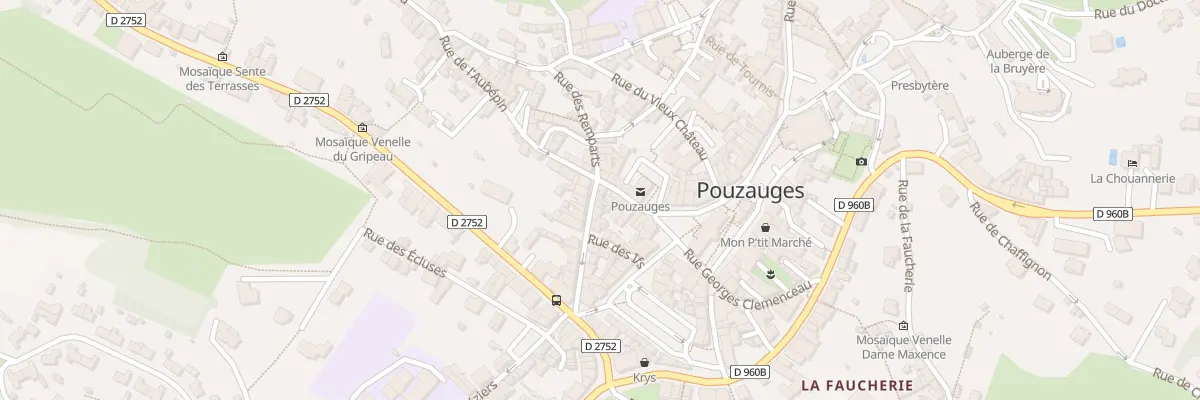 Plan du 3 Rue du pavé à Pouzauges