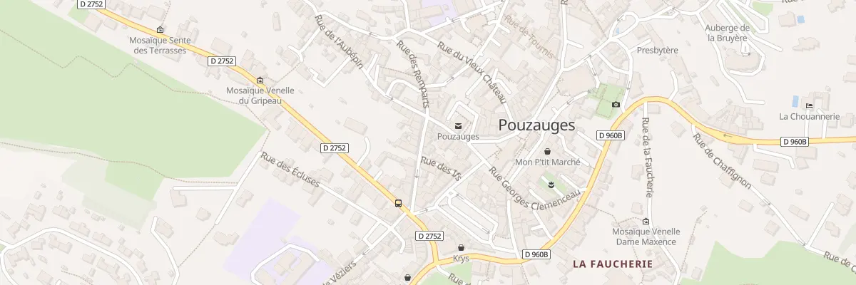 Plan du 7 Rue du pavé à Pouzauges