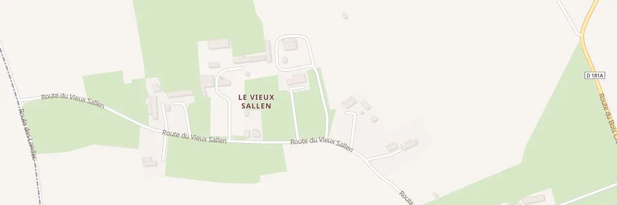 Plan du 686 Rte du Vieux Sallen à Sallen