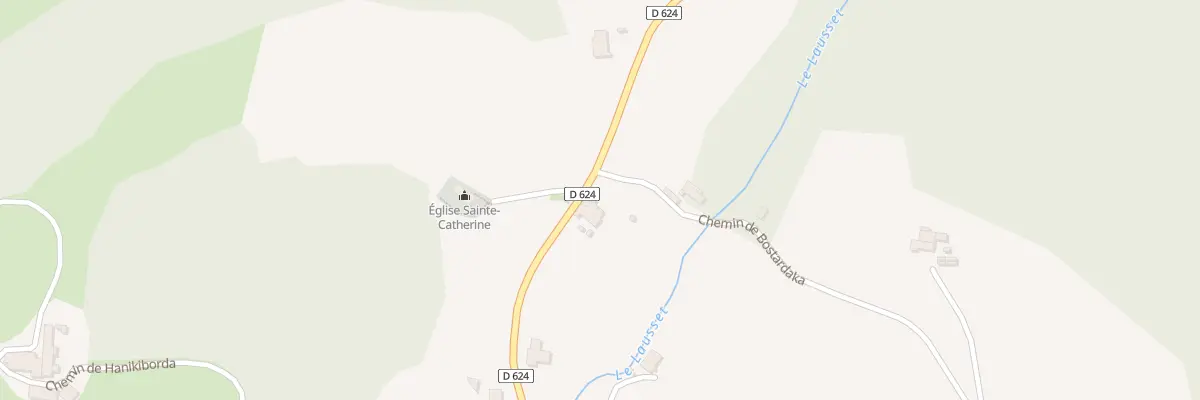 Plan du 290 Rte de Roquiague à Roquiague