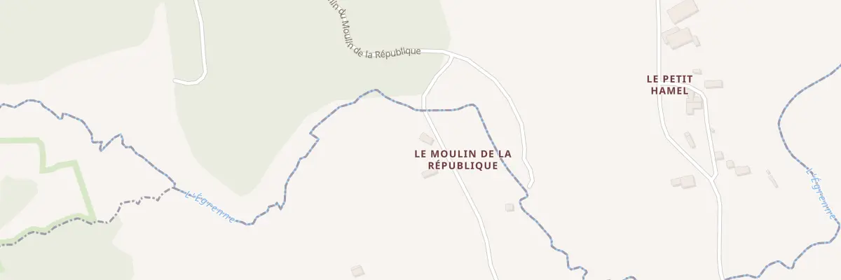 Plan du 6317 Le Moulin de la Republique à Sourdeval
