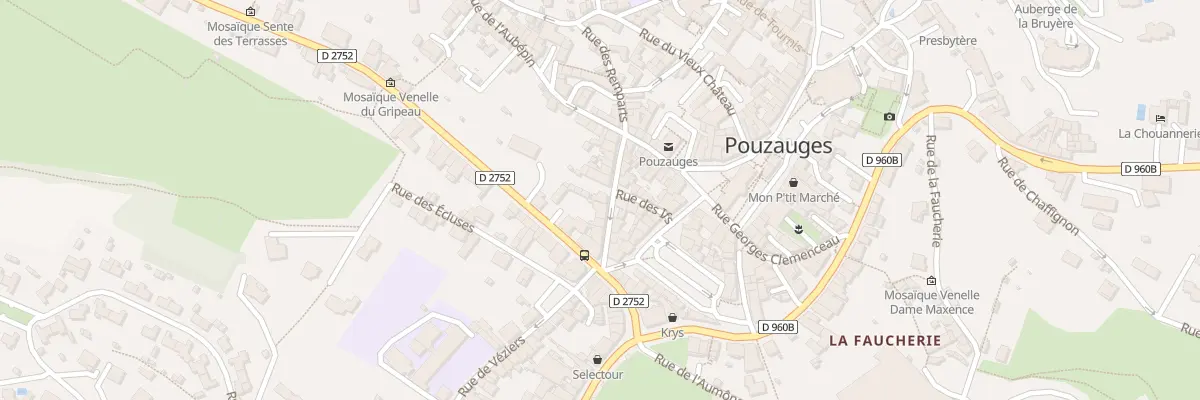 Plan du 12 Rue du pavé à Pouzauges
