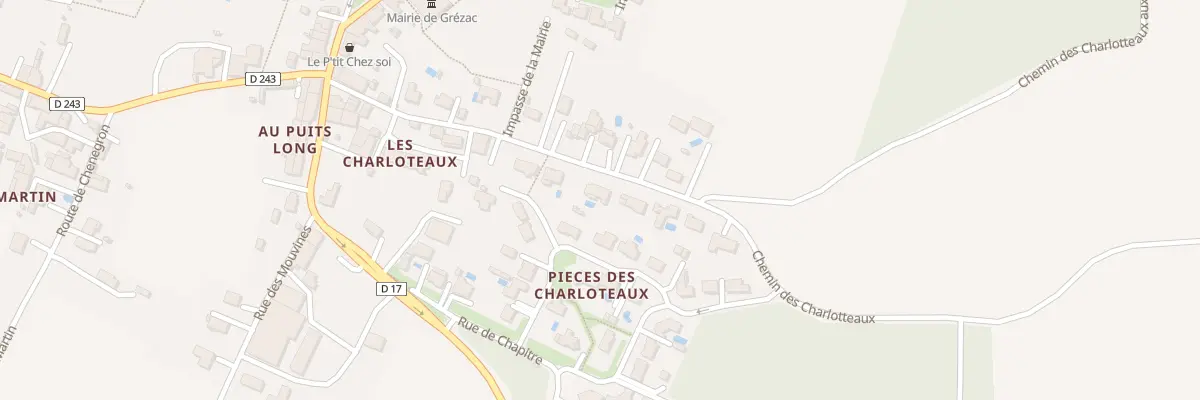 Plan du 30 Rue des Charloteaux à Grézac