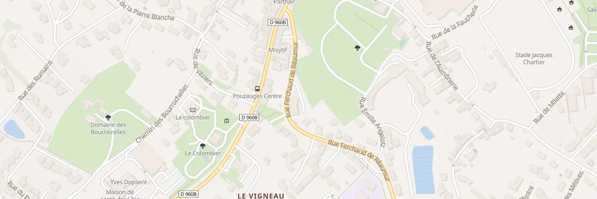 Plan du 7 Rue ferchaud de réaumur à Pouzauges