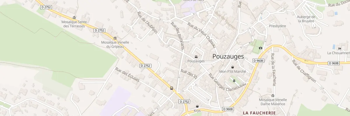 Plan du 2 Rue du pavé à Pouzauges