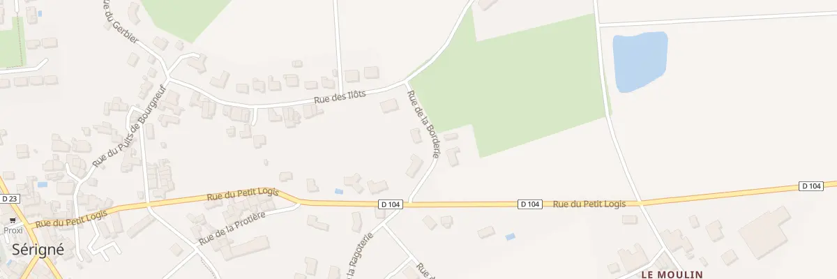 Plan du 21 Rue de la borderie à Sérigné