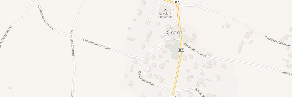 Plan du 60 Rte de Bidon à Onard