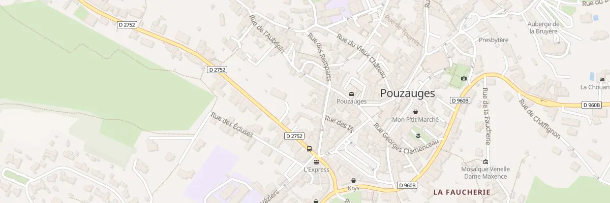 Plan du 8 Rue du pavé à Pouzauges