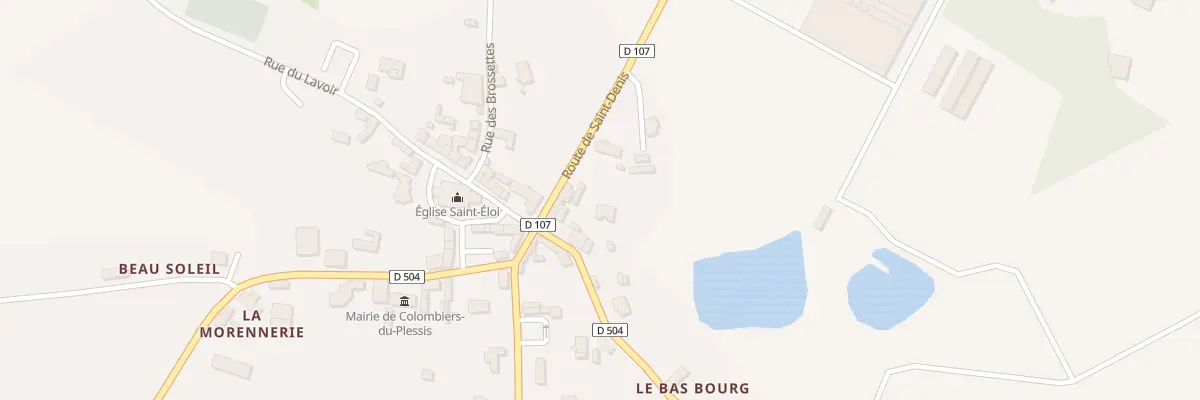Plan du 4 Rte de Gorron à Colombiers-du-Plessis
