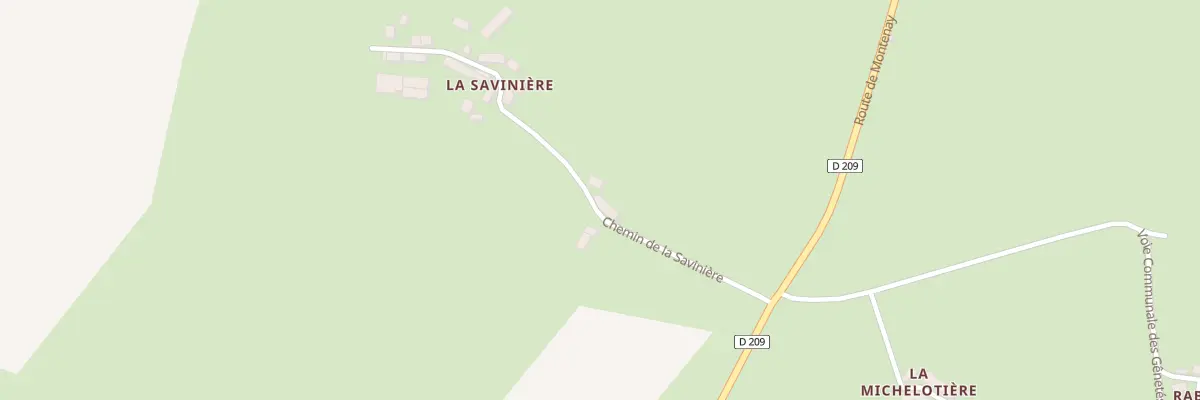 Plan du 154 Che de la Savinière à Vautorte