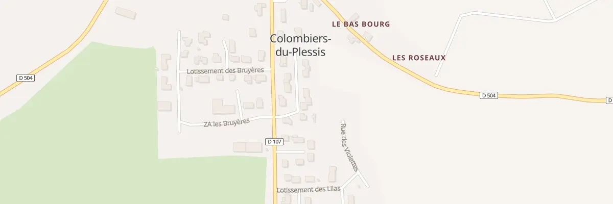 Plan du 8 Lot le Clos à Colombiers-du-Plessis