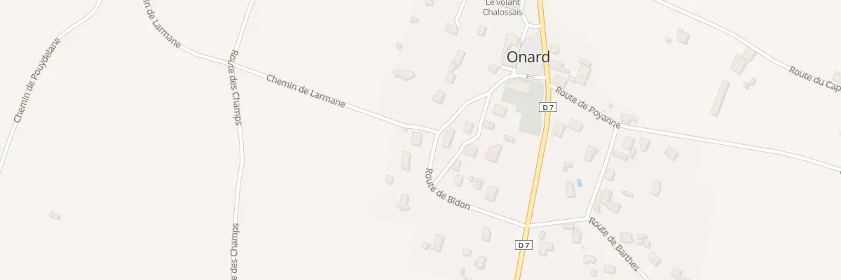 Plan du 1 Che de Larmane à Onard