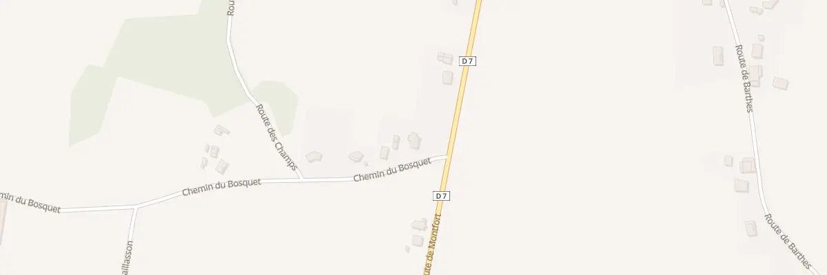 Plan du 780 Rte de Montfort à Onard