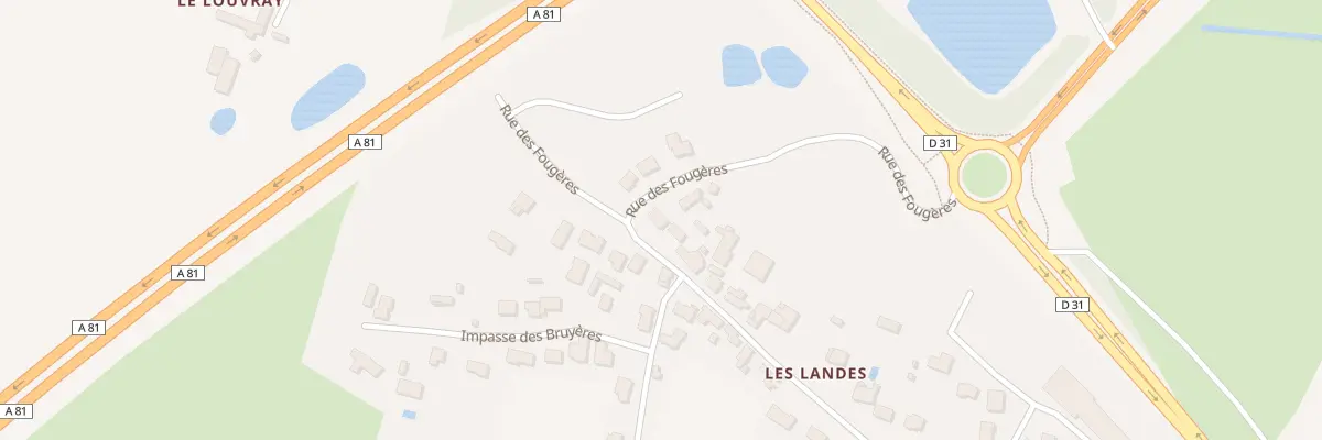 Plan du 1 Rue des Fougères à Changé