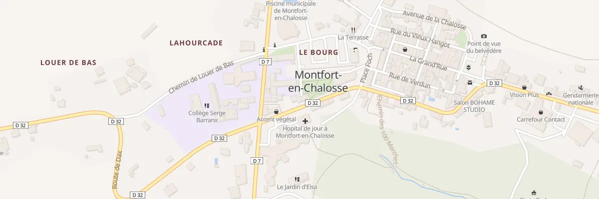 Plan du 107 Pl du Foirail à Montfort-en-Chalosse