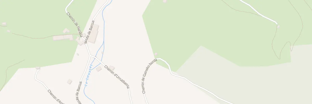 Plan du 211 Che de Gaineko borda à Roquiague