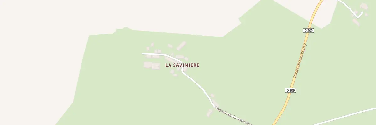 Plan du 288 Che de la Savinière à Vautorte