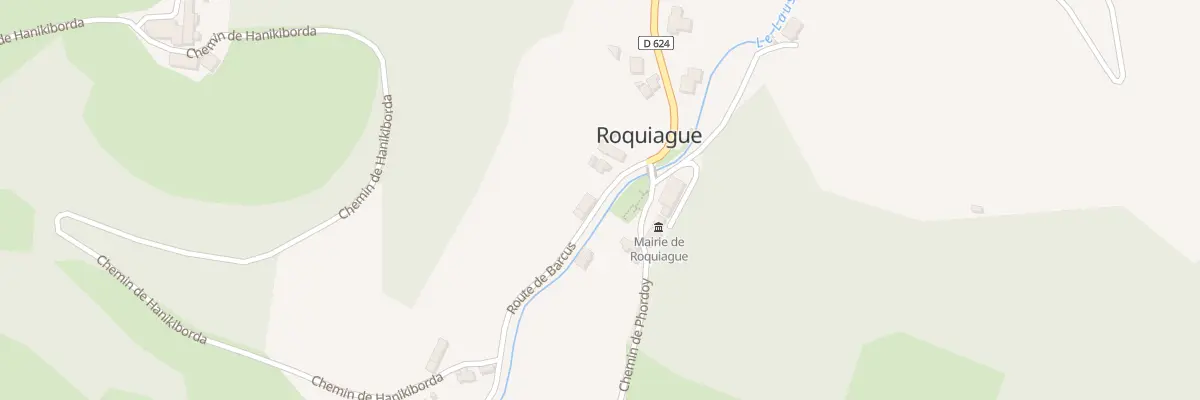 Plan du 60 Rte de Barcus à Roquiague