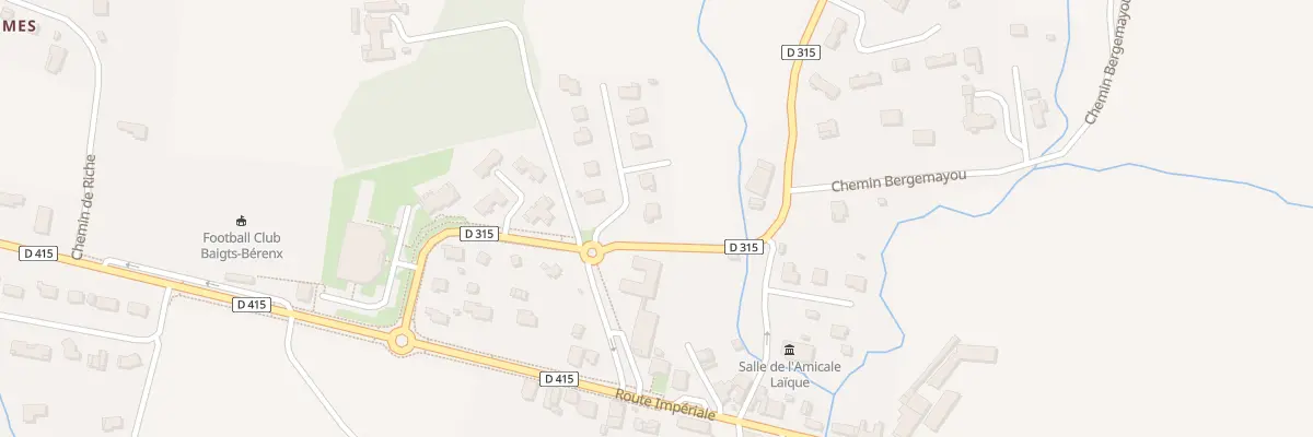 Plan du 1 Lot Les Bordes à Baigts-de-Béarn