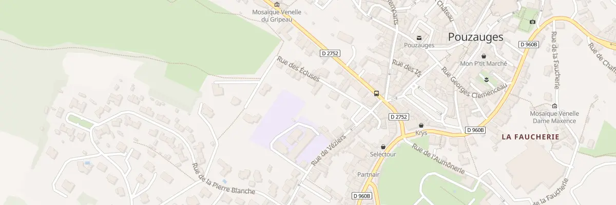 Plan du 11 Rue des écluses à Pouzauges