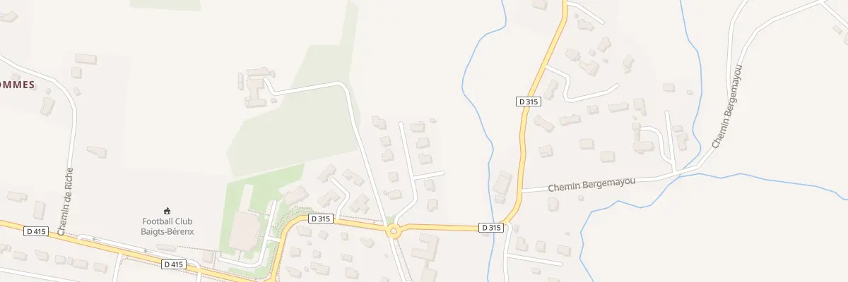 Plan du 4 Lot Les Bordes à Baigts-de-Béarn