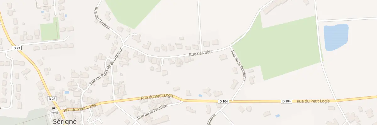 Plan du 36 Rue des îlots à Sérigné
