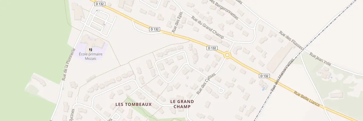 Plan du 1 Imp des Lilas à Longèves