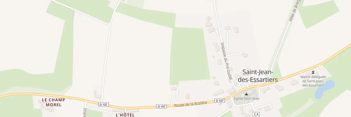Plan du 1298 Rte de la Roziere - St Jean .. à Val de Drôme