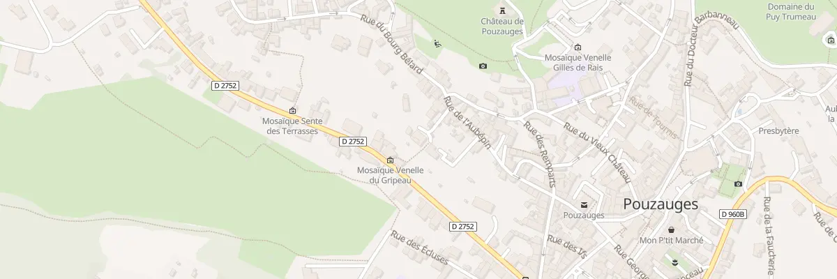 Plan du 14A Av des Moulins à Pouzauges