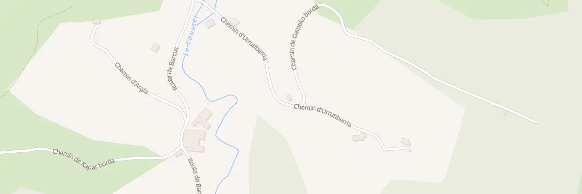 Plan du 255 Che d’Urrutiberria à Roquiague