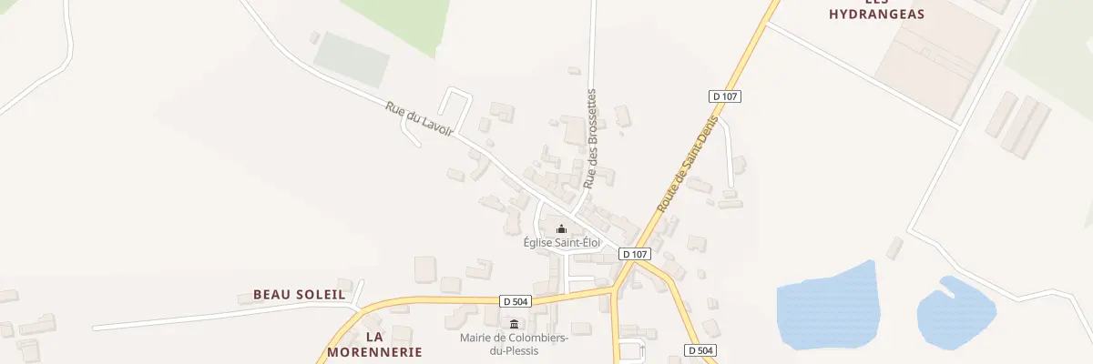 Plan du 7 Pl de l’Eglise à Colombiers-du-Plessis