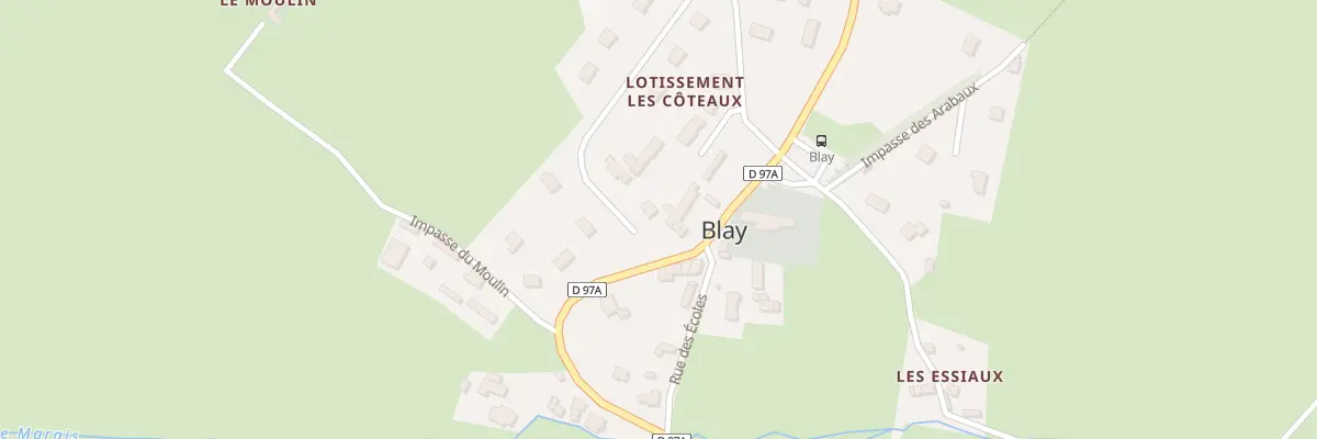 Plan du 10 Lot Les Coteaux à Blay