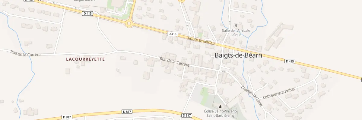 Plan du 104 Rue La Carrere à Baigts-de-Béarn