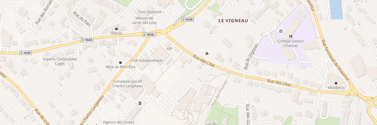 Plan du 8 Rue des lilas à Pouzauges