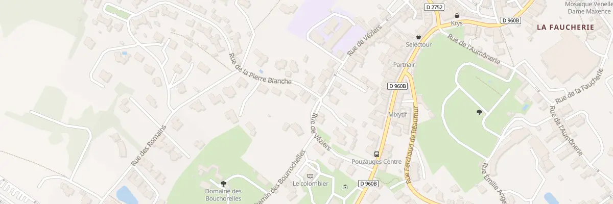 Plan du 1 Rue de la pierre blanche à Pouzauges