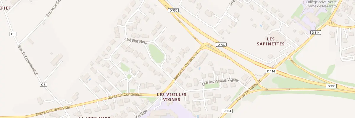 Plan du 6 Rte de Conteneuil à Cozes