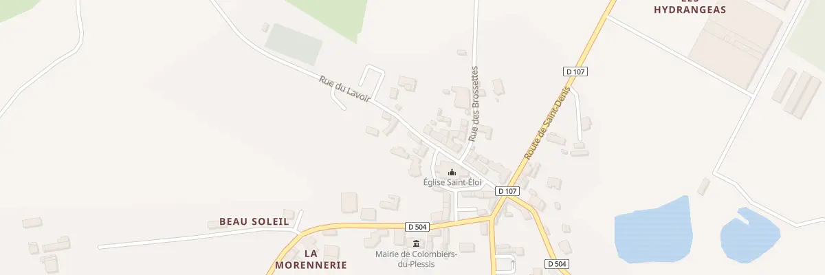 Plan du 8 Pl de l’Eglise à Colombiers-du-Plessis