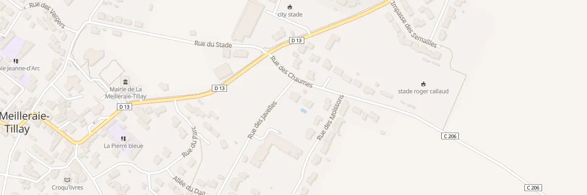 Plan du 22 Rue des javelles à La Meilleraie-Tillay