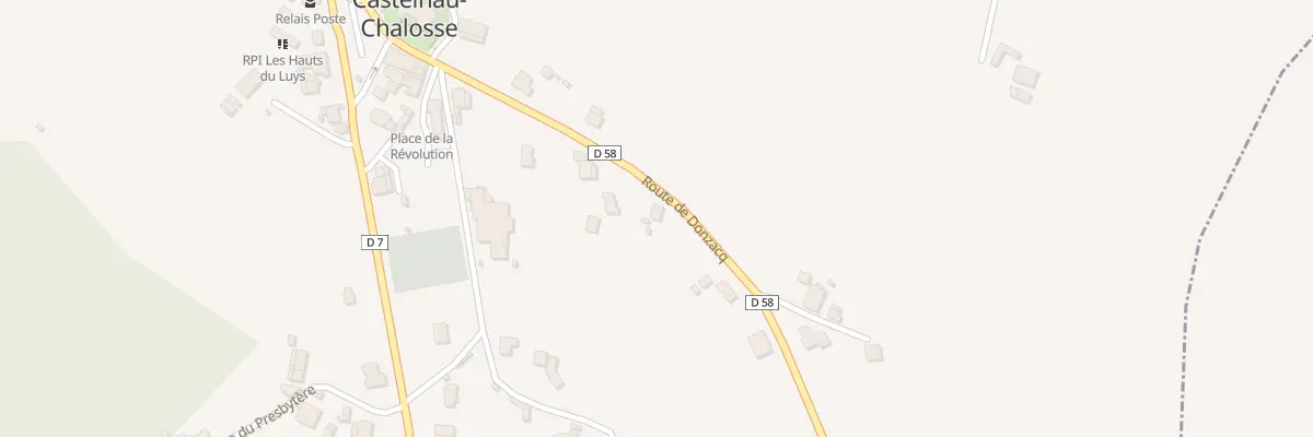 Plan du 224 Rte de Donzacq à Castelnau-Chalosse