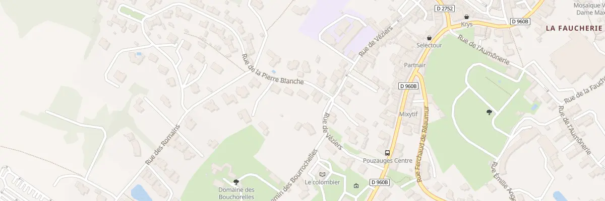 Plan du 3 Rue de la pierre blanche à Pouzauges