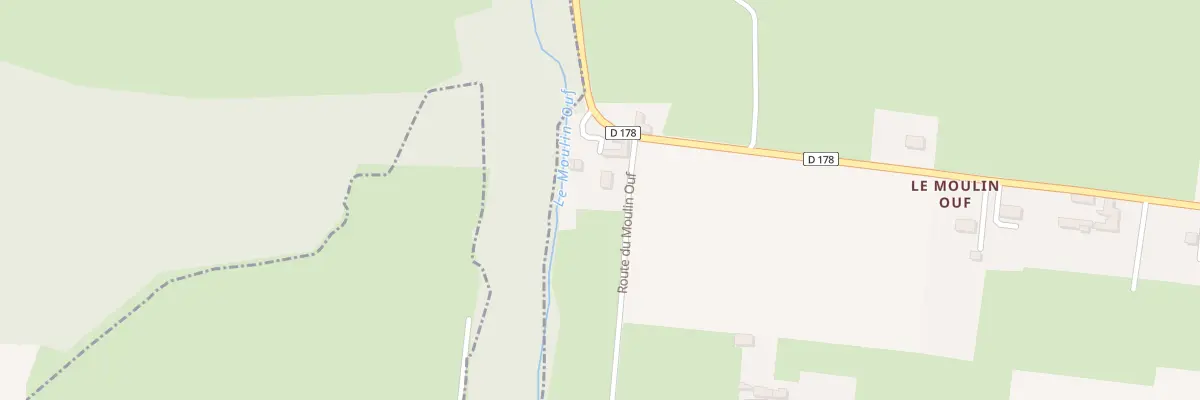 Plan du 2 Rte du Moulin Ouf au Tronquay