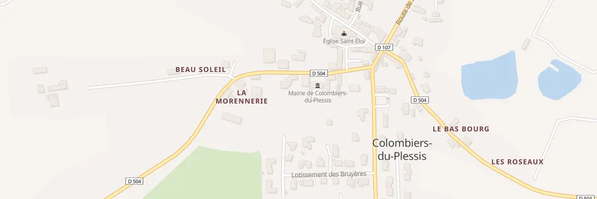 Plan du 6 Rue de la Mairie à Colombiers-du-Plessis