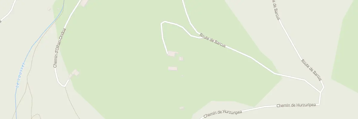 Plan du 245 Che d’Azkunea à Roquiague