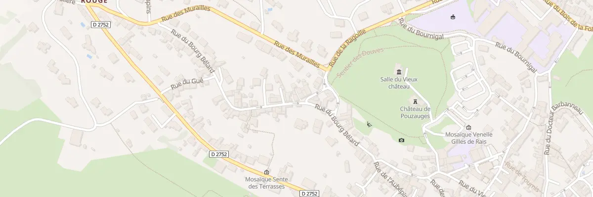 Plan du 28 Rue du bourg belard à Pouzauges