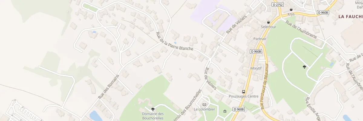 Plan du 5 Rue de la pierre blanche à Pouzauges